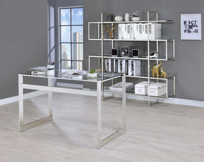 Elmer Bookcase in Clear - Coaster Furniture