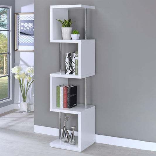 Baxter Bookcase in White - Coaster Furniture