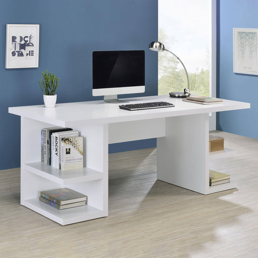 Alice Writing Desk in White - Coaster Furniture