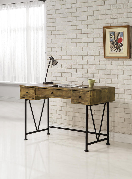 Analiese Writing Desk in Rustic Nutmeg - Coaster Furniture