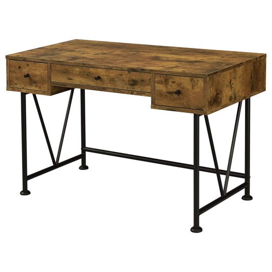 Analiese Writing Desk in Rustic Nutmeg - Coaster Furniture