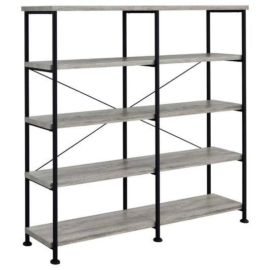 Analiese Bookshelf in Rustic Nutmeg - Coaster Furniture