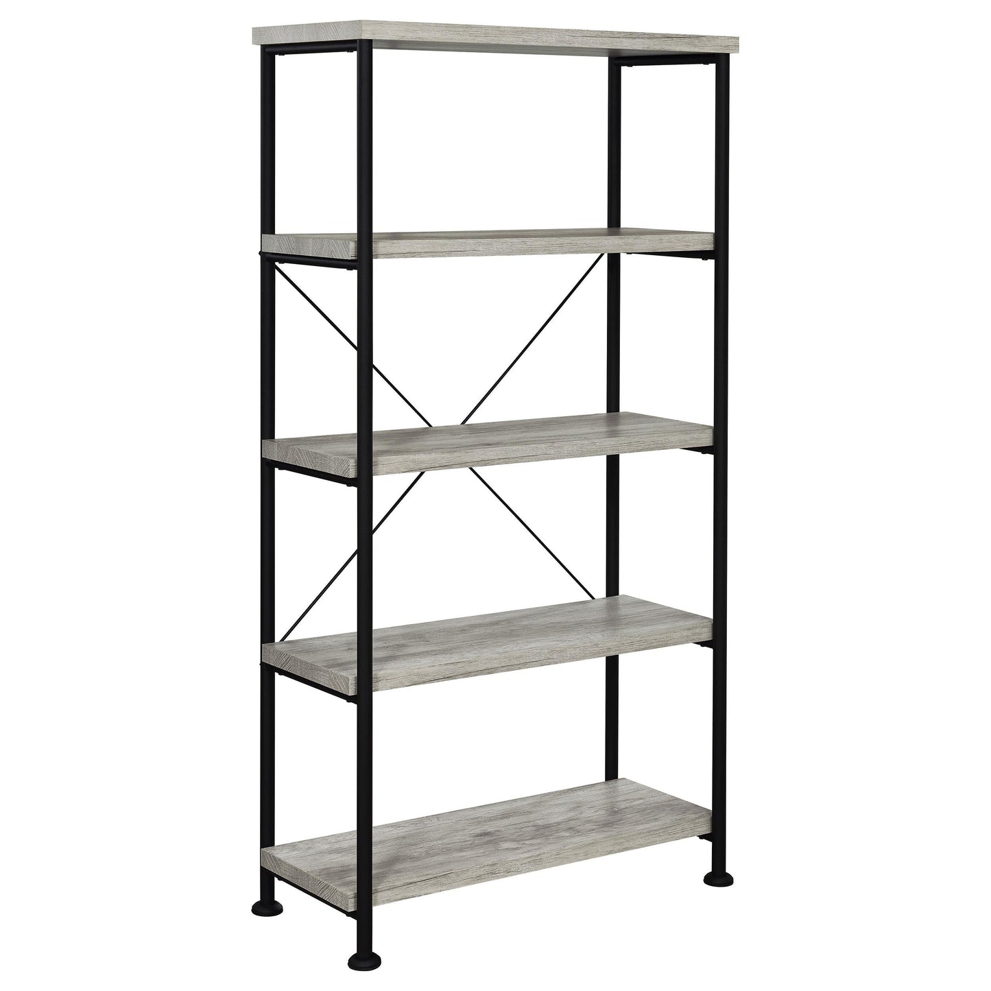 Analiese Bookshelf in Rustic Nutmeg - Coaster Furniture