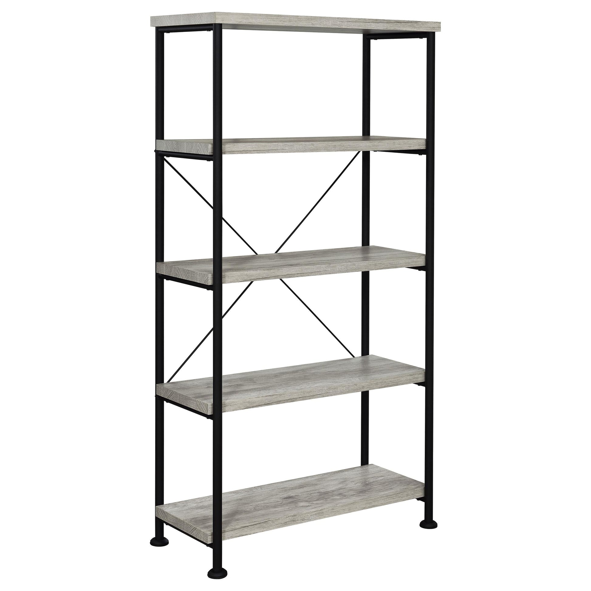 Analiese Bookshelf in Rustic Nutmeg - Coaster Furniture