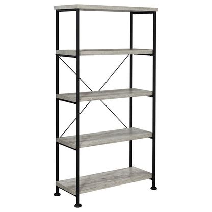 Analiese Bookshelf in Rustic Nutmeg - Coaster Furniture