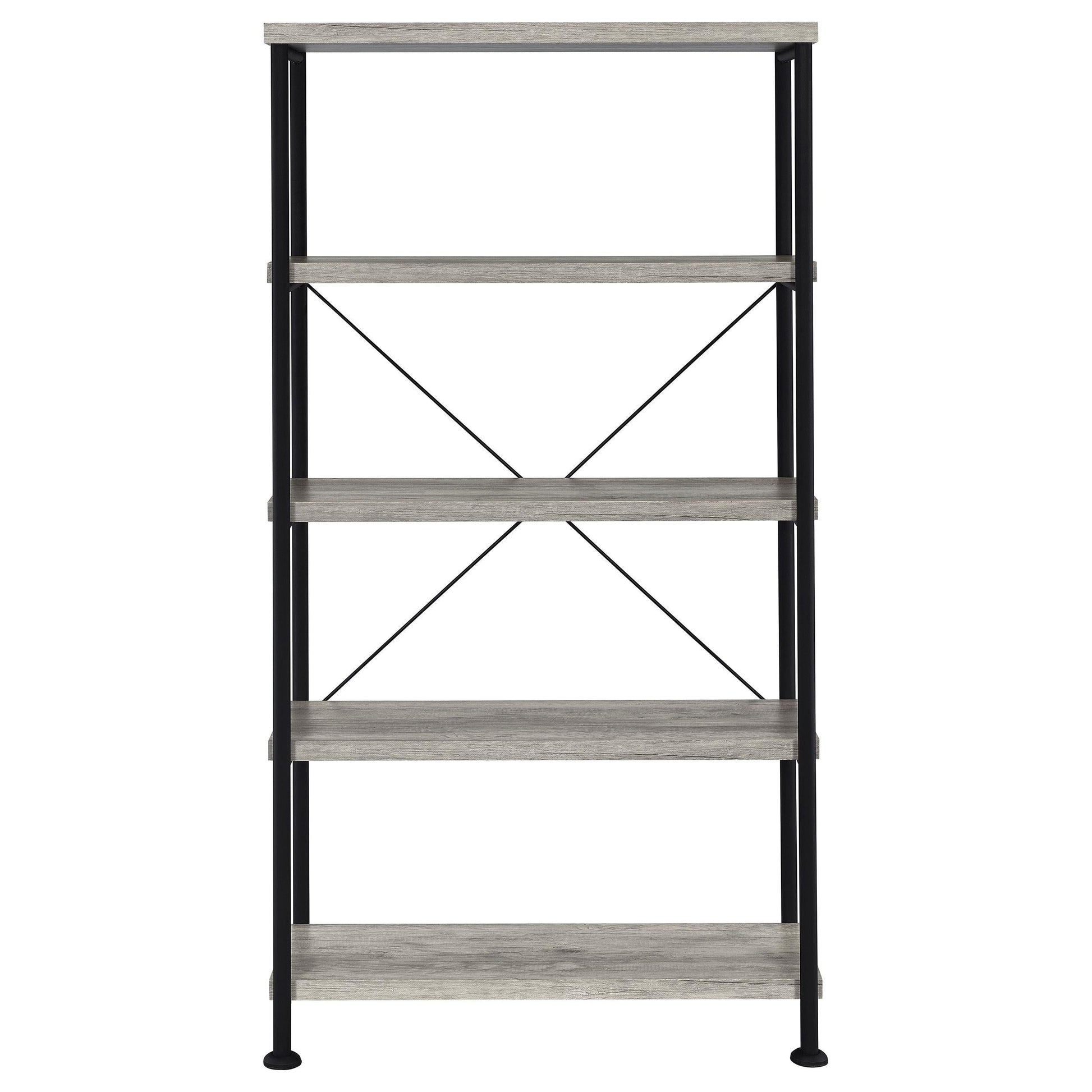 Analiese Bookshelf in Rustic Nutmeg - Coaster Furniture