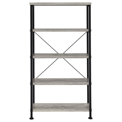 Analiese Bookshelf in Rustic Nutmeg - Coaster Furniture