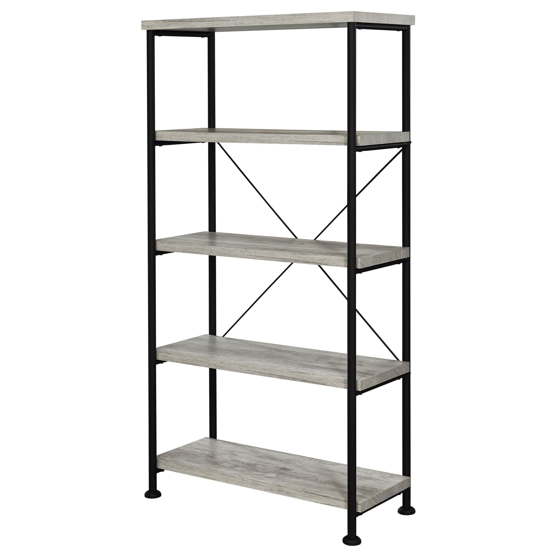 Analiese Bookshelf in Rustic Nutmeg - Coaster Furniture