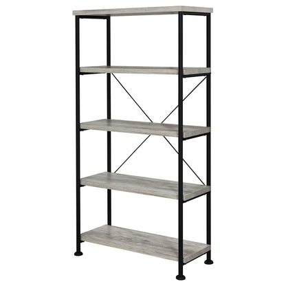 Analiese Bookshelf in Rustic Nutmeg - Coaster Furniture