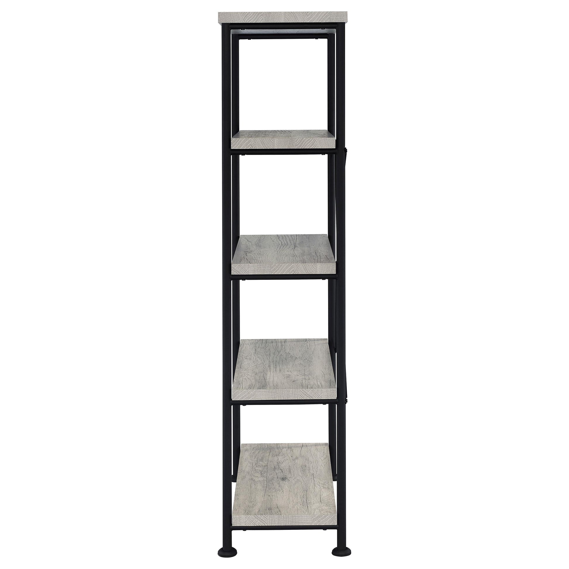 Analiese Bookshelf in Rustic Nutmeg - Coaster Furniture