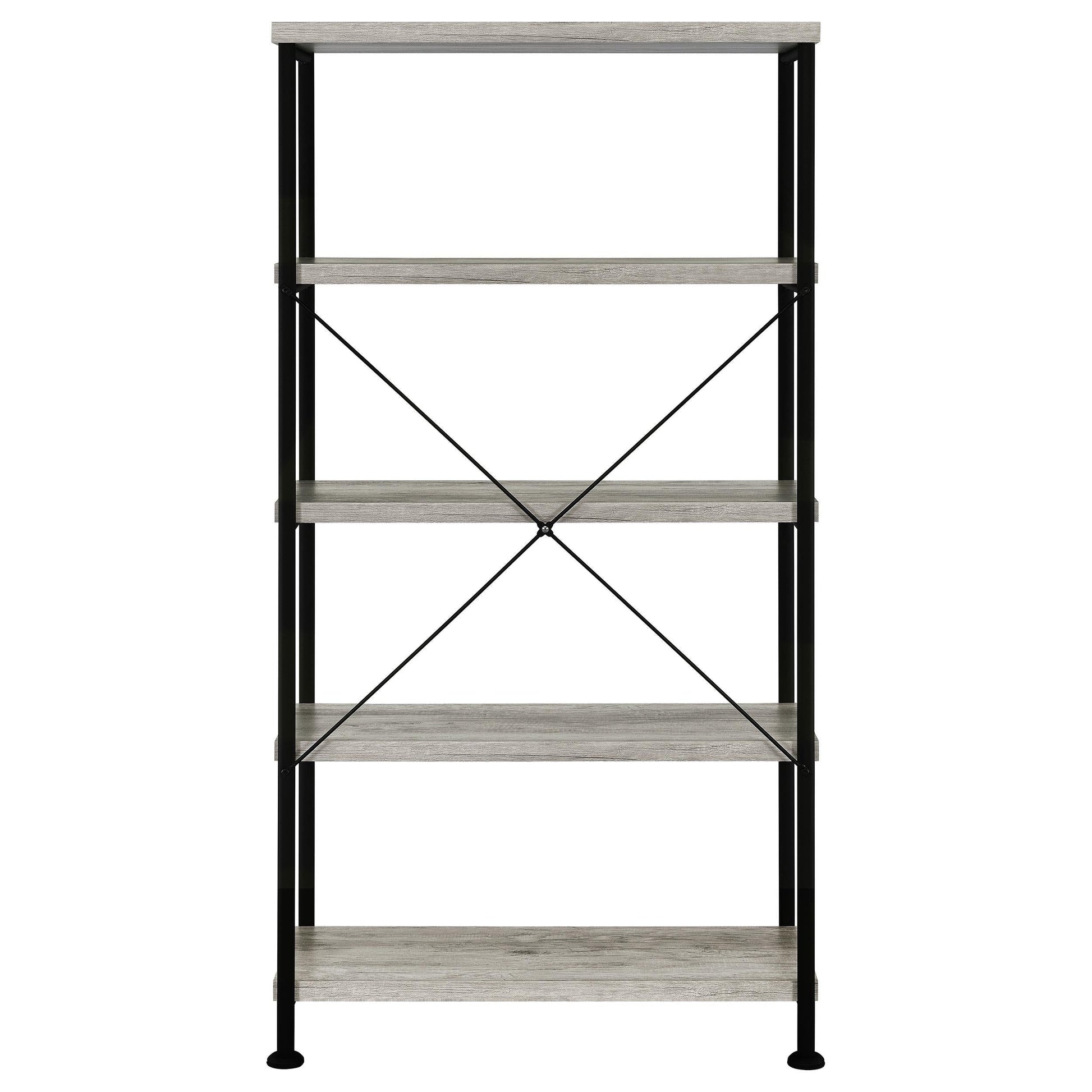 Analiese Bookshelf in Rustic Nutmeg - Coaster Furniture