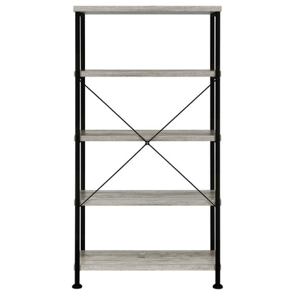 Analiese Bookshelf in Rustic Nutmeg - Coaster Furniture
