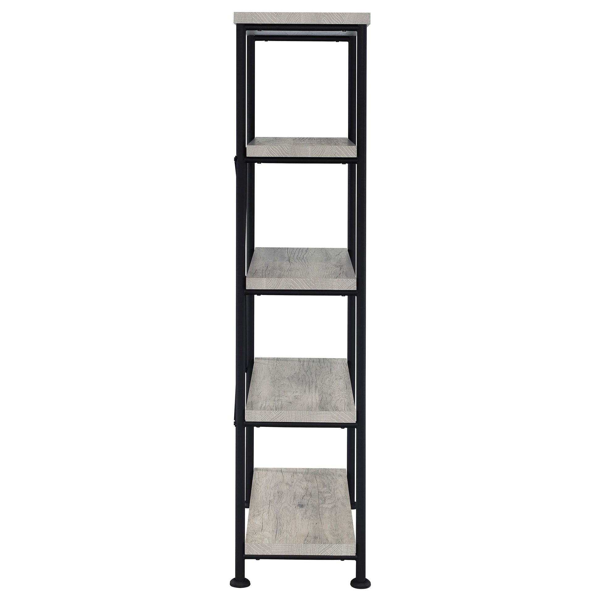Analiese Bookshelf in Rustic Nutmeg - Coaster Furniture