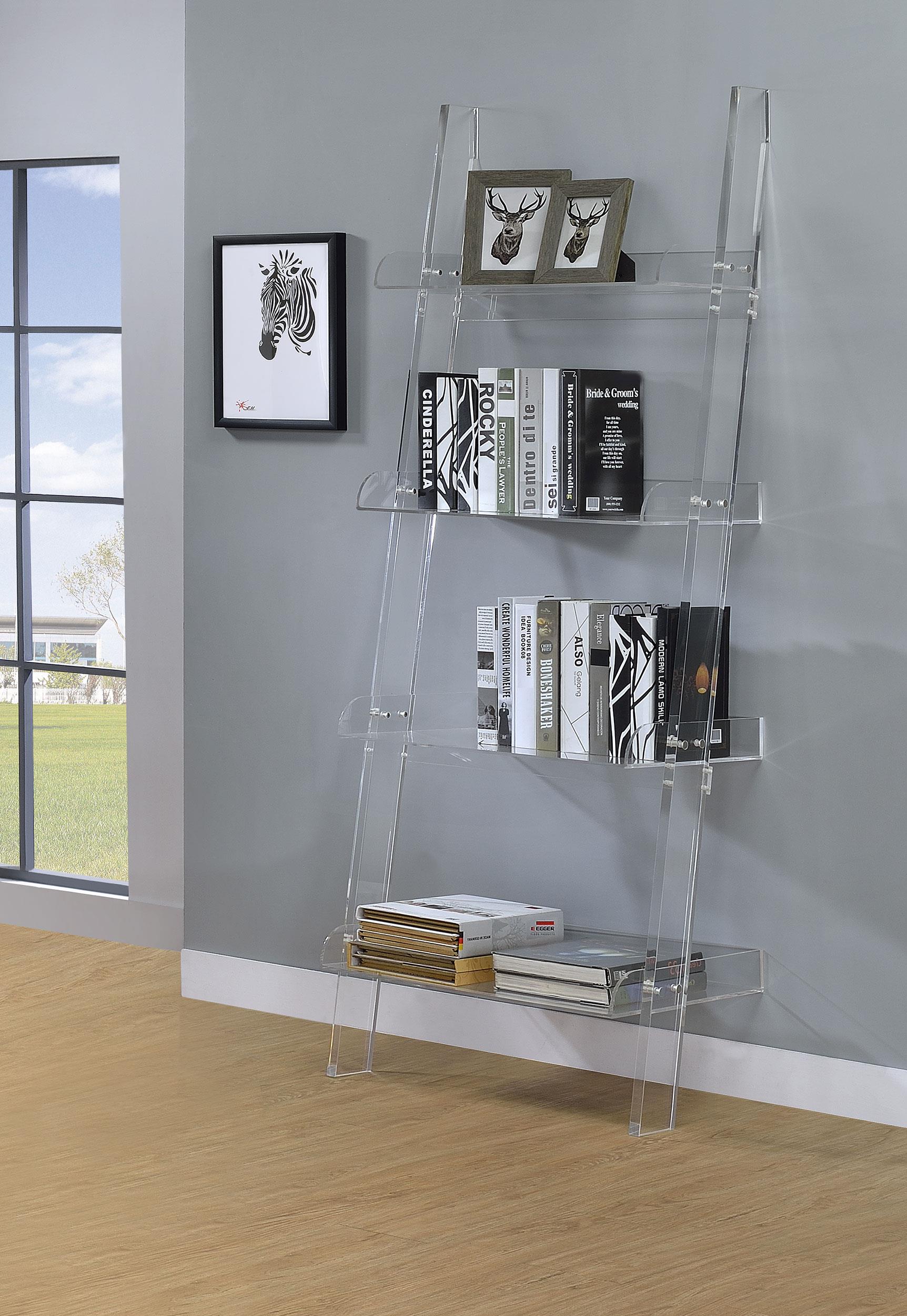 Kemper Bookcase in Weathered Brown - Coaster Furniture