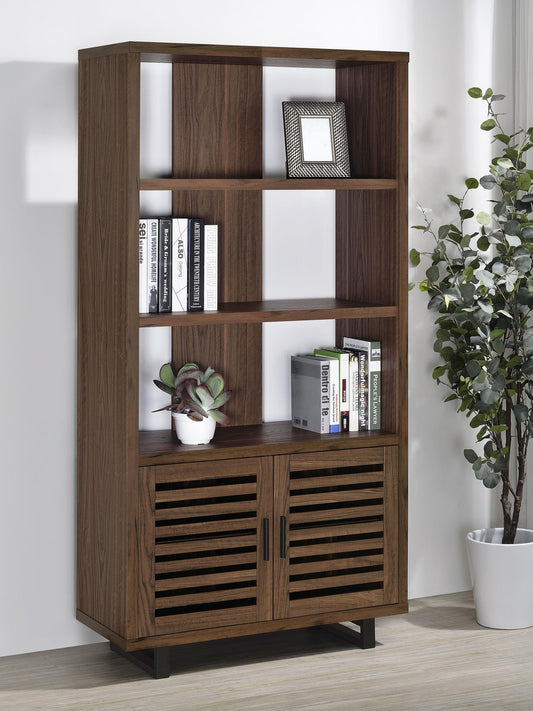 Maddox Bookshelf in Walnut - Coaster Furniture