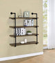 Elmcrest Wall Shelf in Rustic Oak - Coaster Furniture