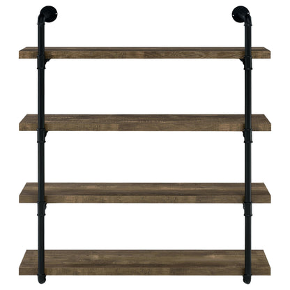 Elmcrest Wall Shelf in Rustic Oak - Coaster Furniture