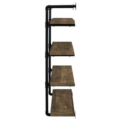 Elmcrest Wall Shelf in Rustic Oak - Coaster Furniture