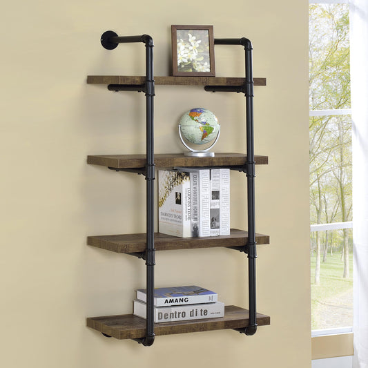 Elmcrest Wall Shelf in Rustic Oak - Coaster Furniture