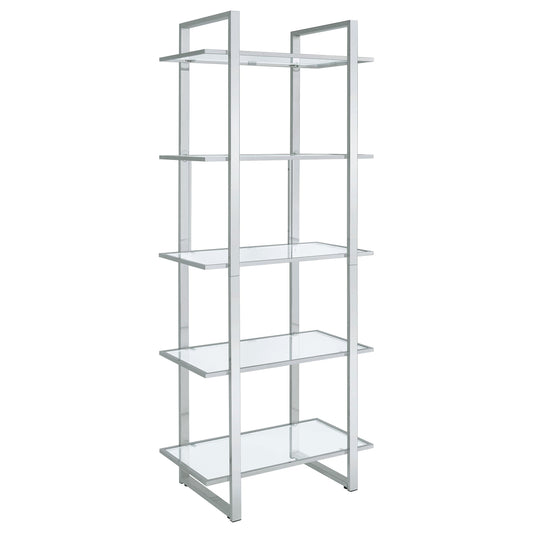 Hartford Bookcase in Clear - Coaster Furniture