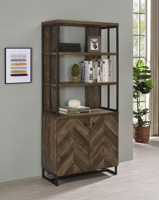 Millbrook Bookshelf in Rustic Oak - Coaster Furniture