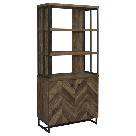 Millbrook Bookshelf in Rustic Oak - Coaster Furniture