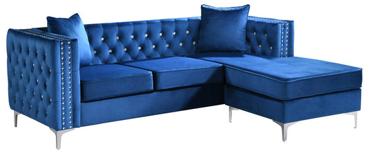 Paige Navy Blue Sectional