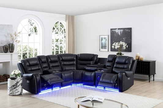 G00600 Black Sectional