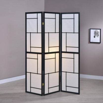 Damis Room Divider in Black - Coaster Furniture