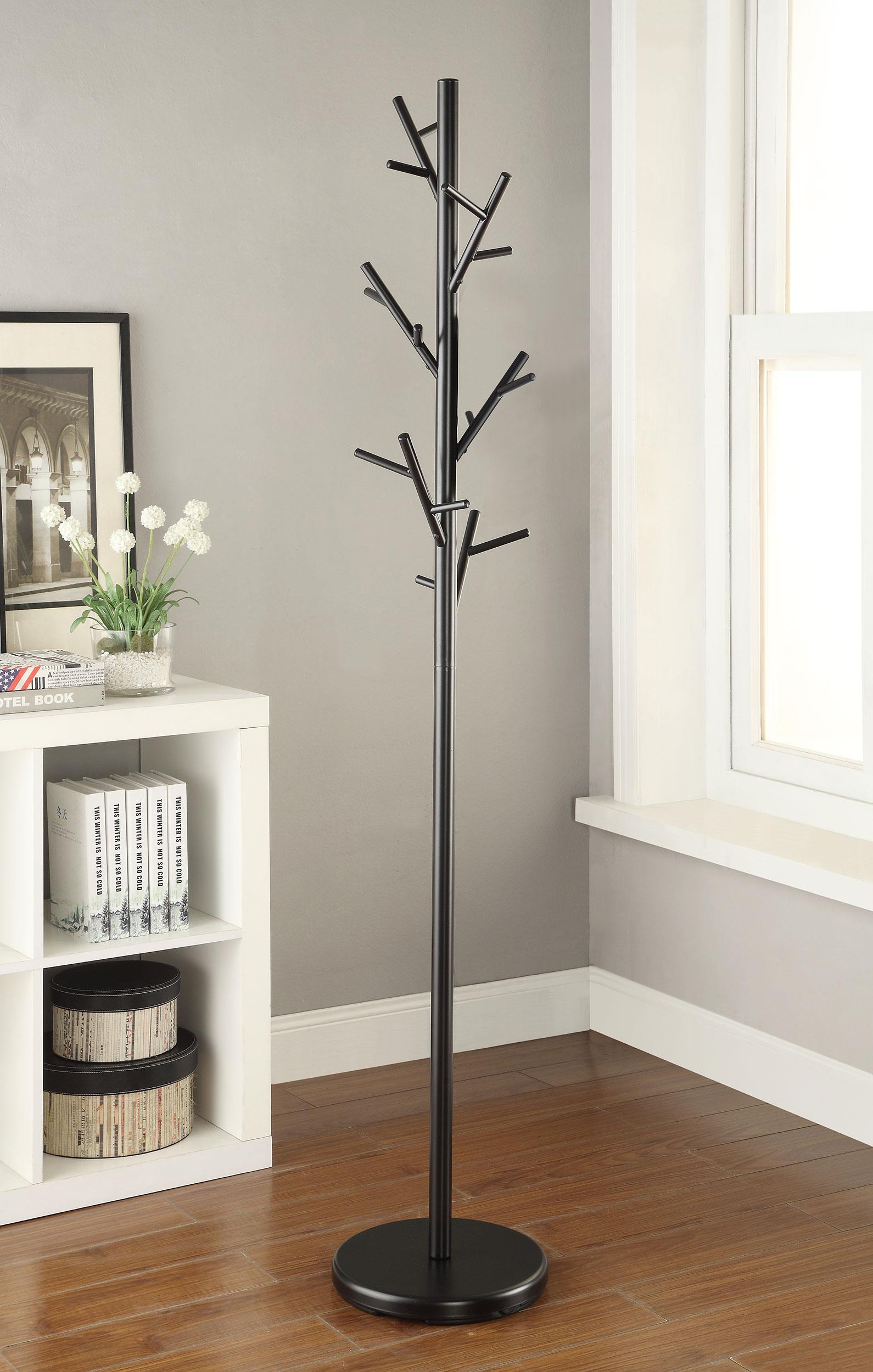 Clover Coat Rack in Black - Coaster Furniture