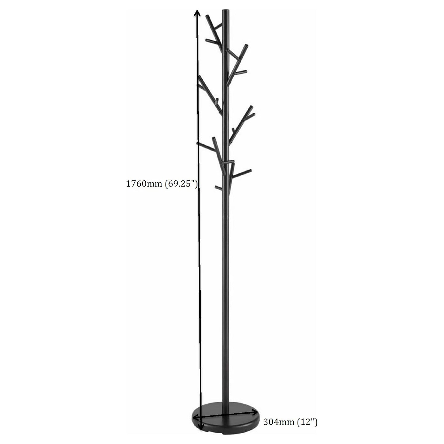 Clover Coat Rack in Black - Coaster Furniture