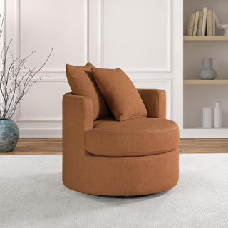Debbie Swivel Chair in Camel - Coaster Furniture