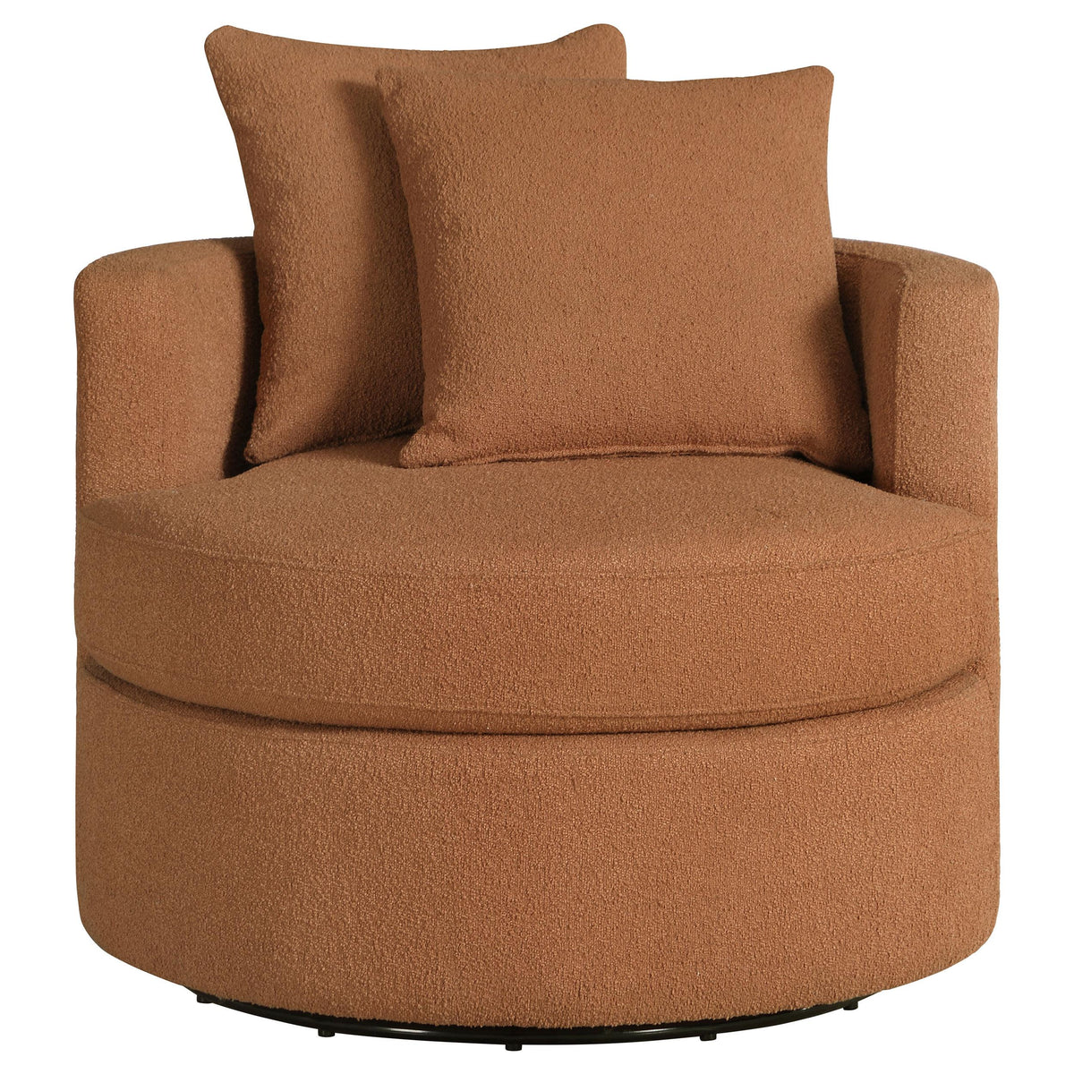 Debbie Swivel Chair in Camel - Coaster Furniture