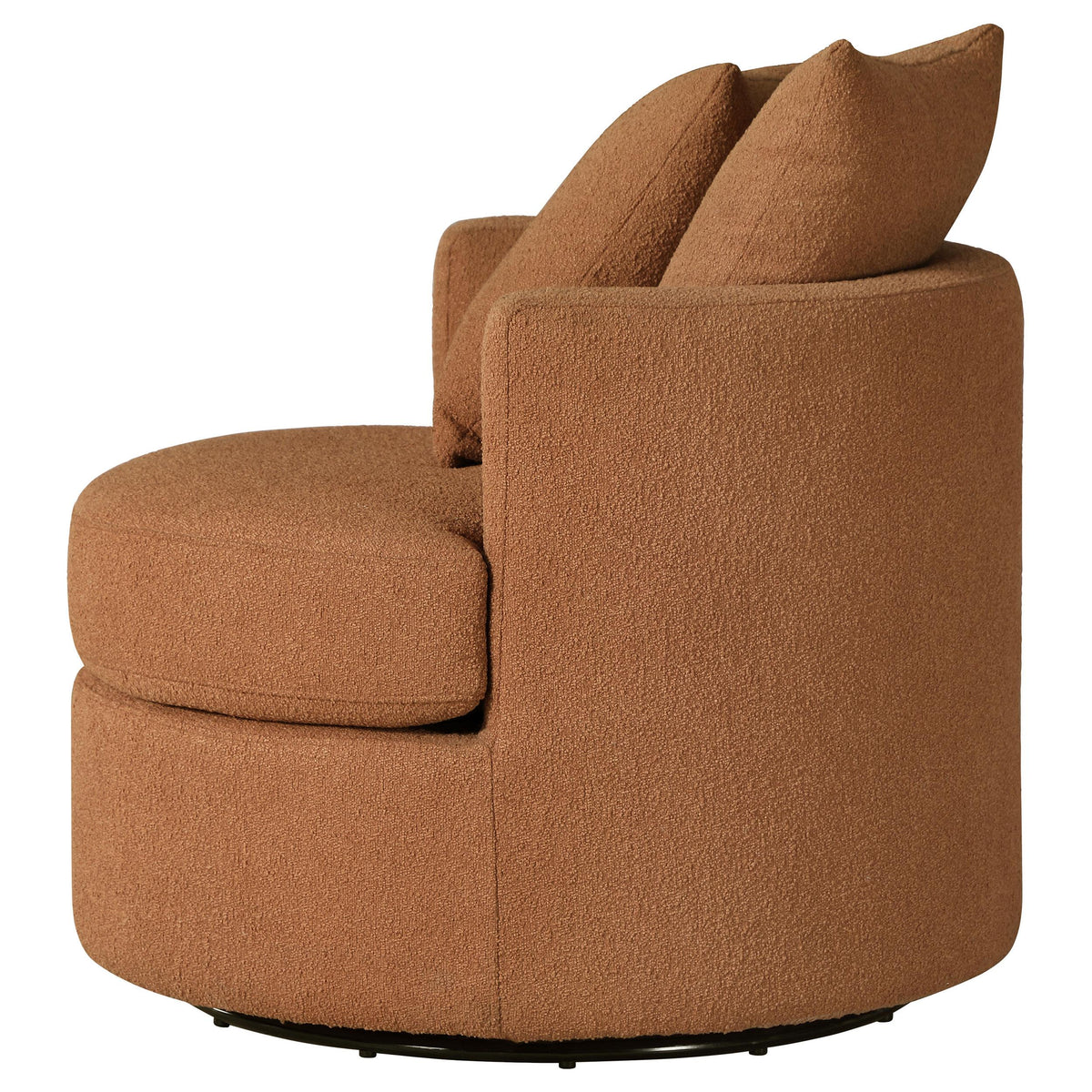 Debbie Swivel Chair in Camel - Coaster Furniture