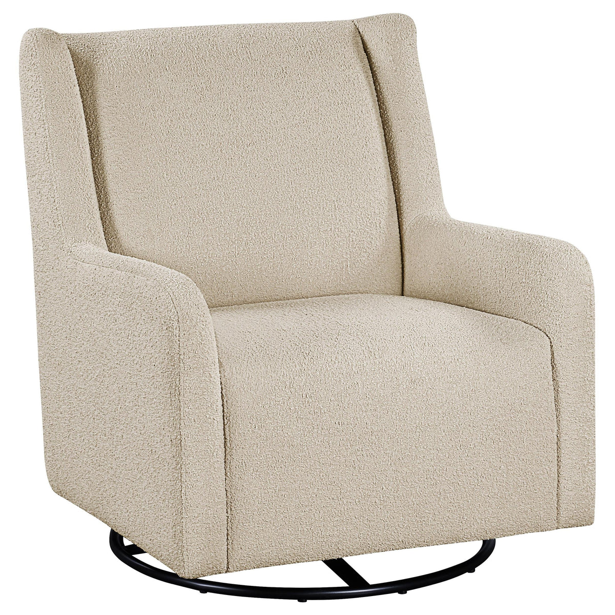 Serra Swivel Glider Chair in Sandy Beige - Coaster Furniture