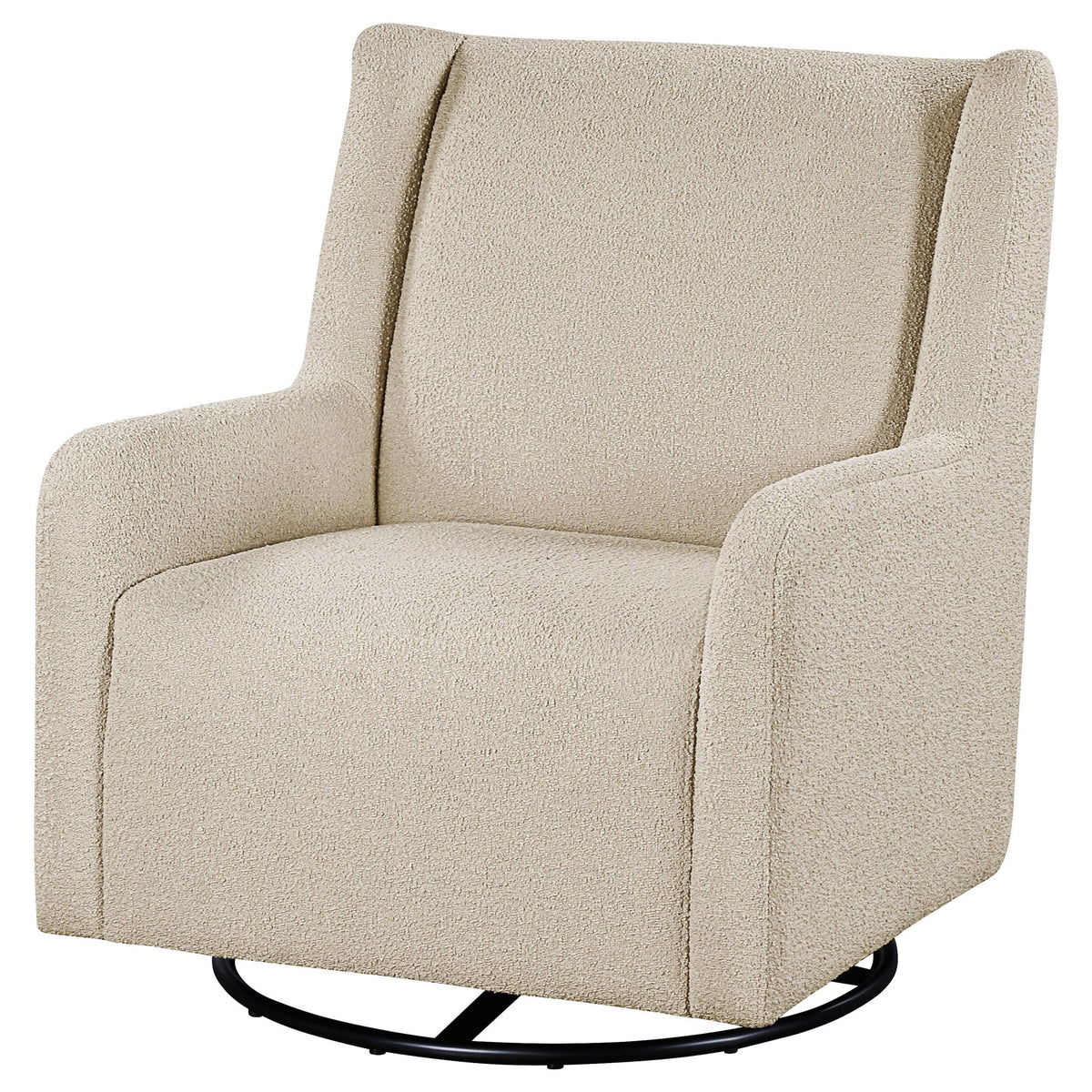 Serra Swivel Glider Chair in Sandy Beige - Coaster Furniture