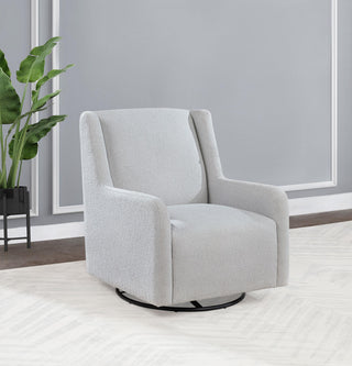 Serra Swivel Glider Chair in Sandy Beige - Coaster Furniture