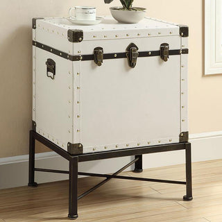 Nancy Side Table in White - Coaster Furniture