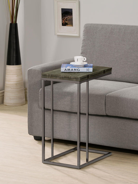 Pedro Side Table in Weathered Grey - Coaster Furniture