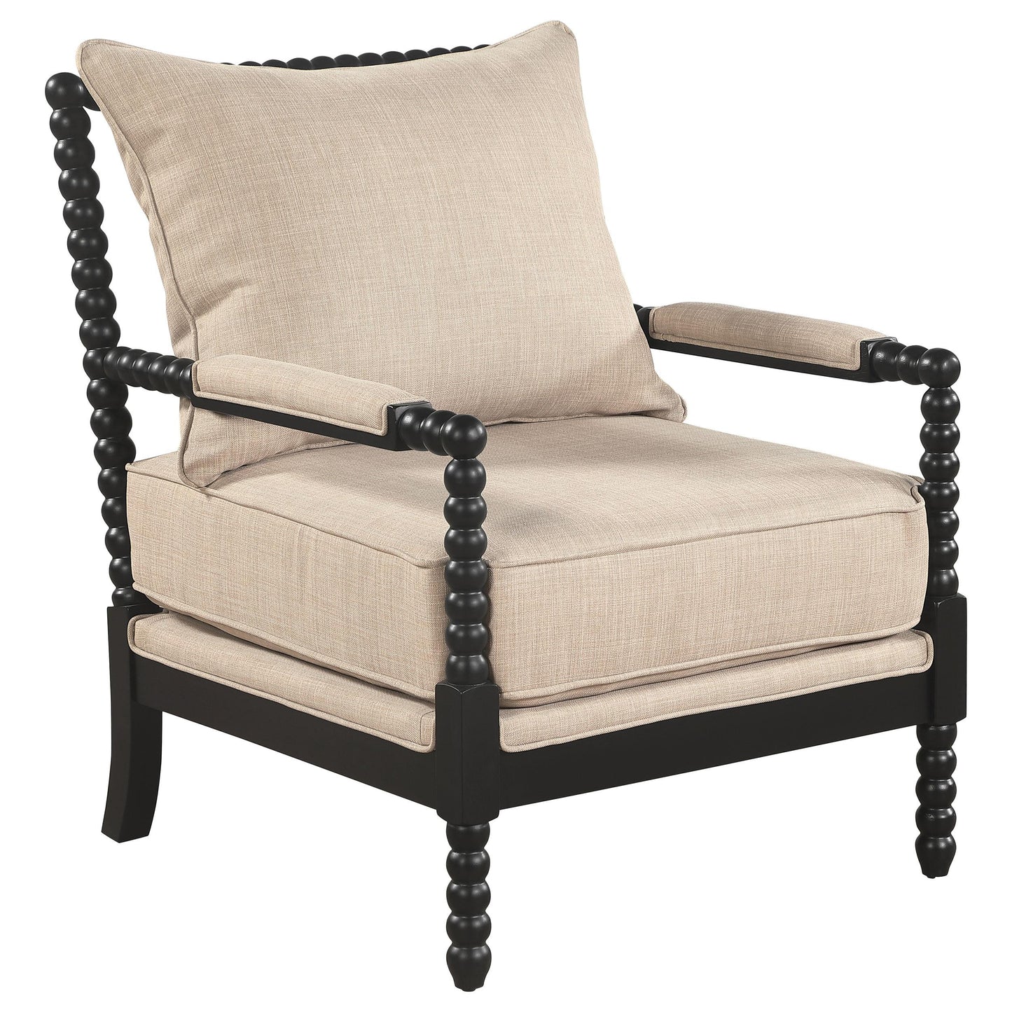 Blanchett Accent Chair - Beige / Black