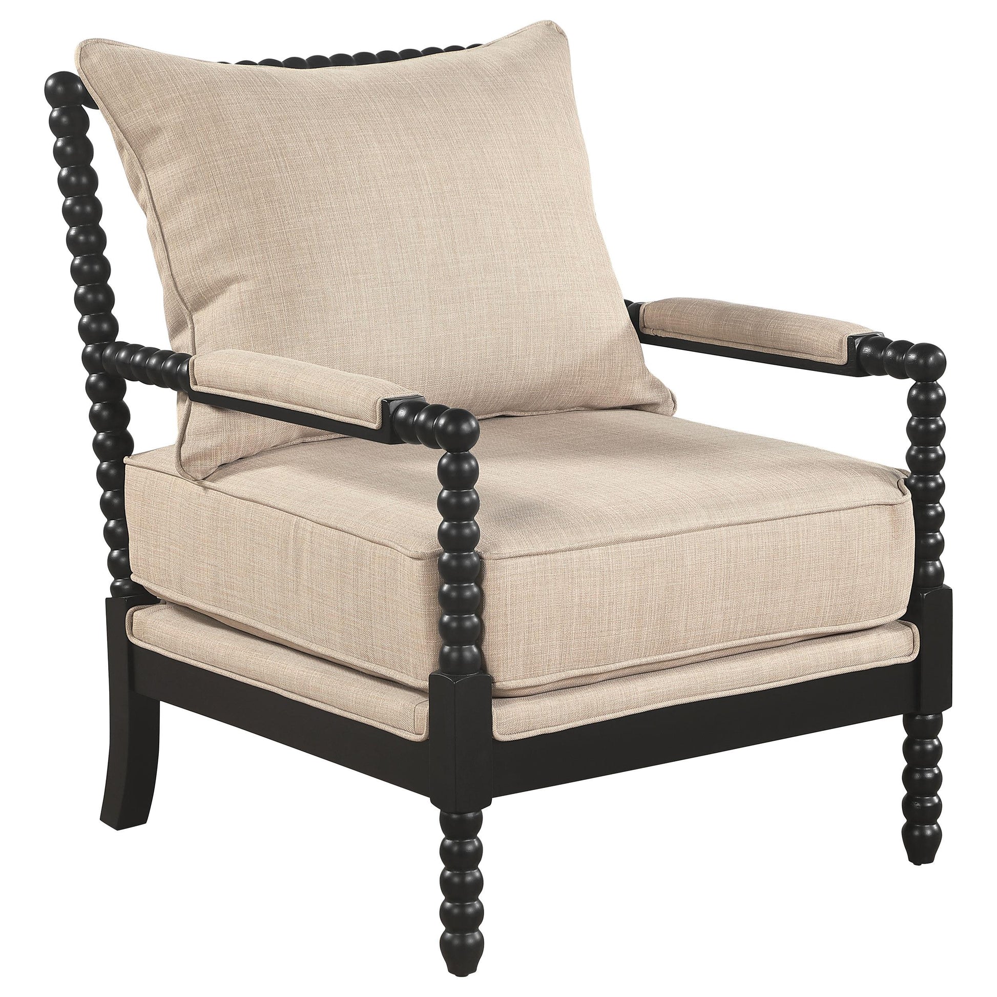 Blanchett Accent Chair - Beige / Black