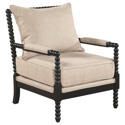 Blanchett Accent Chair - Beige / Black