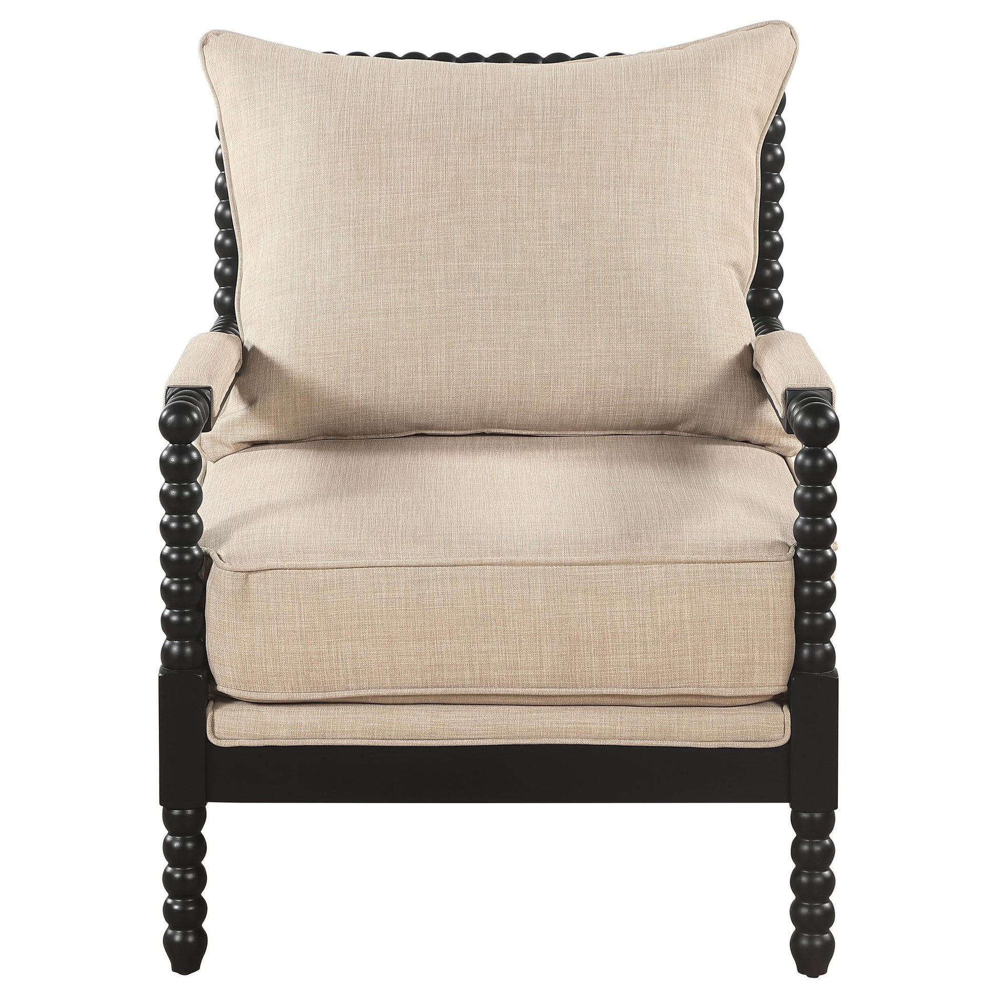Blanchett Accent Chair - Beige / Black