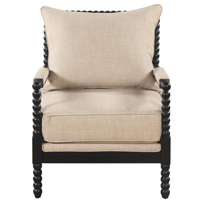 Blanchett Accent Chair - Beige / Black