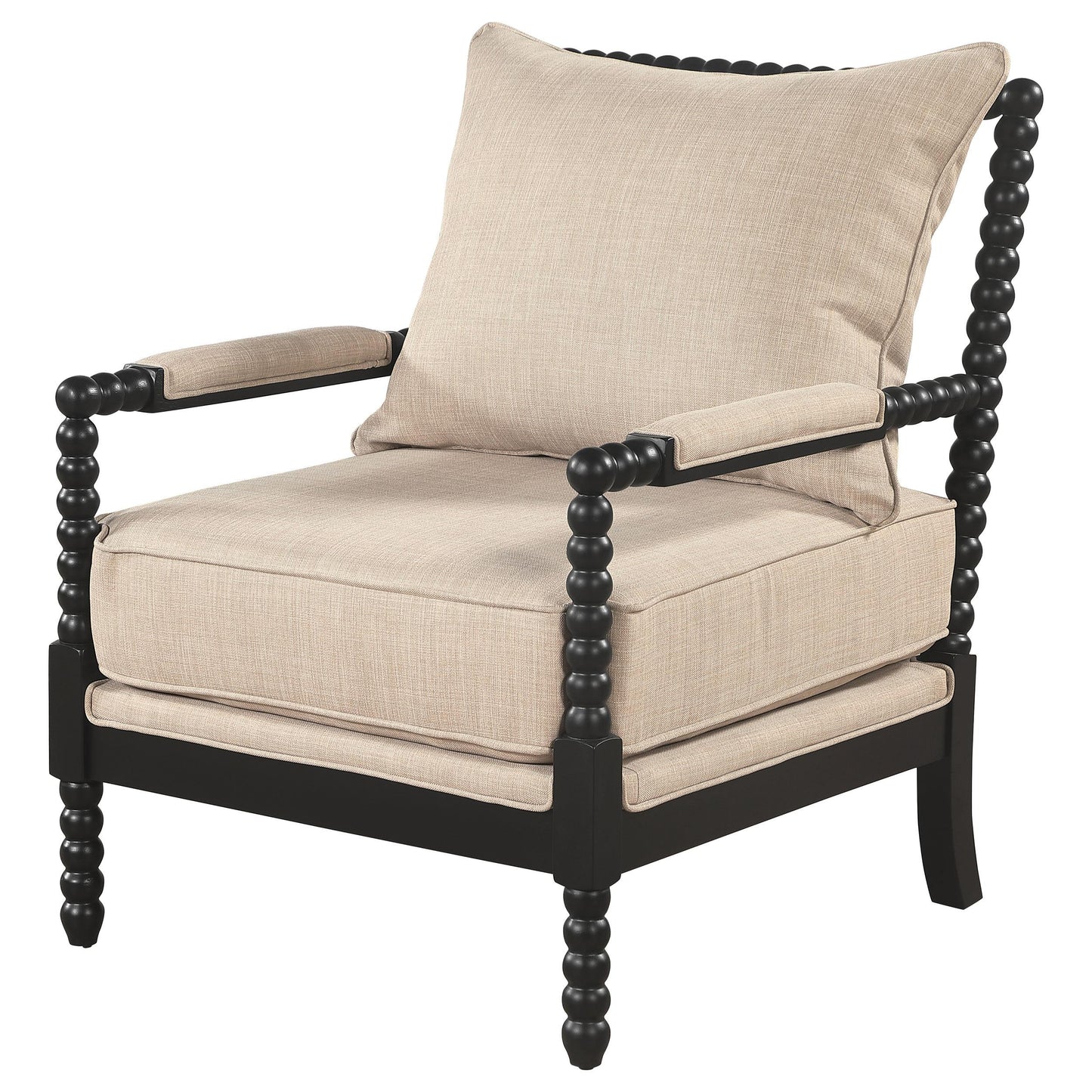 Blanchett Accent Chair - Beige / Black