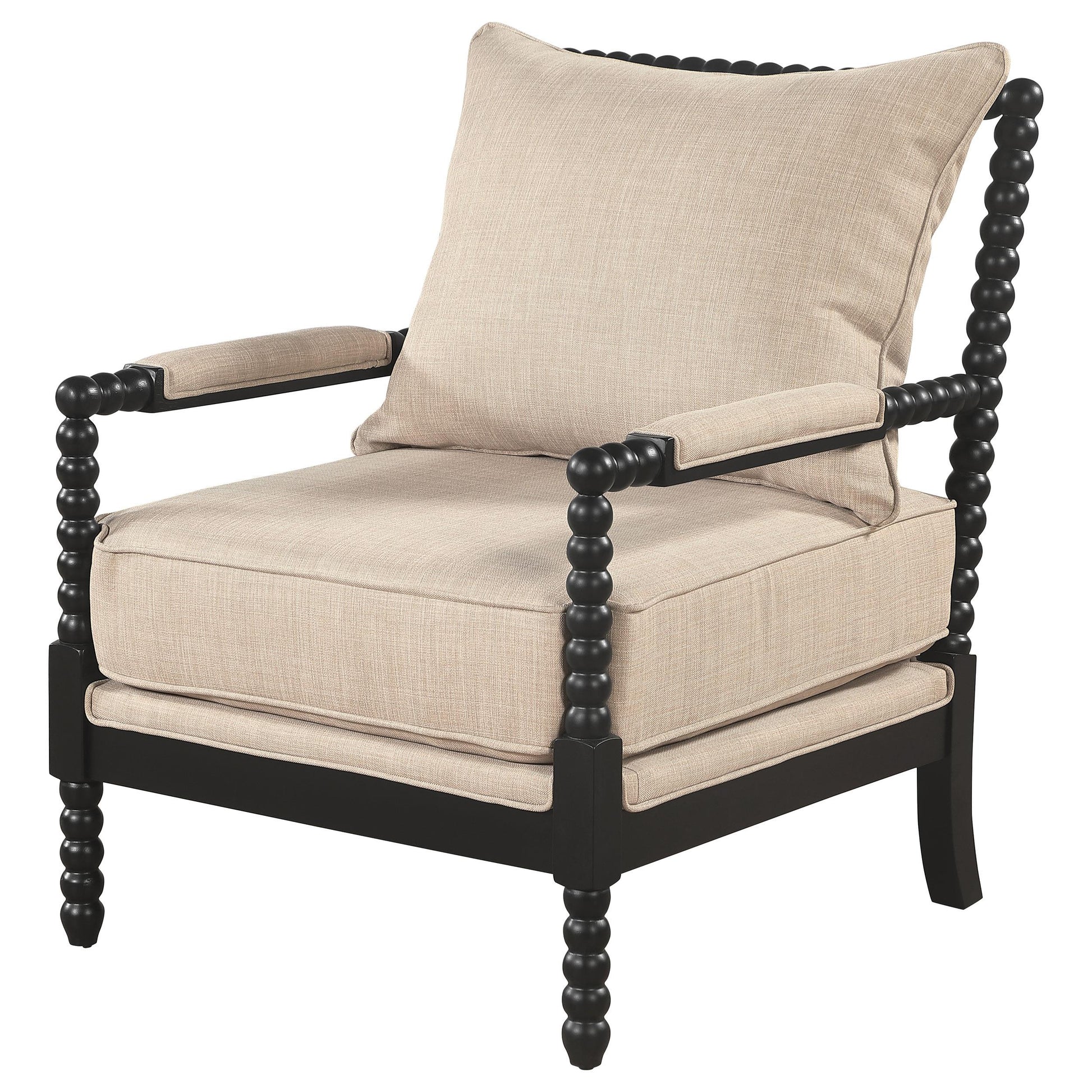 Blanchett Accent Chair - Beige / Black