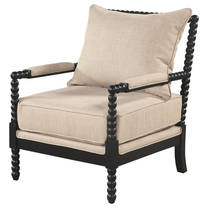 Blanchett Accent Chair - Beige / Black