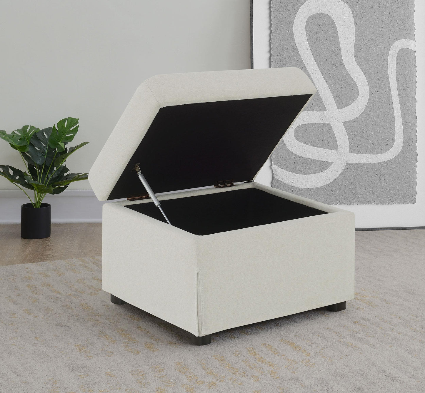 Winter Ottoman in Beige - Coaster Furniture