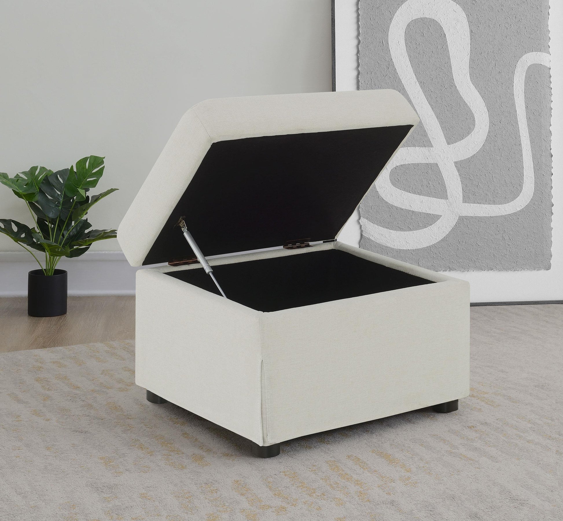 Winter Ottoman in Beige - Coaster Furniture