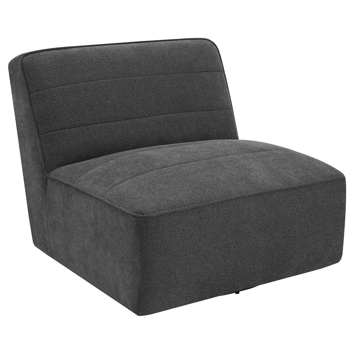 Cobie Swivel Chair in Dark Charcoal - Coaster Furniture